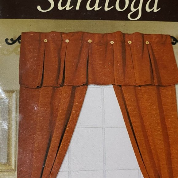 Duck River Textiles Window in a Bag Curtain Set SARATOGA color champagne 84" - Picture 6 of 7